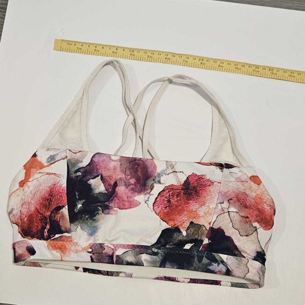 Athleta Multicolor Floral Sports Bra